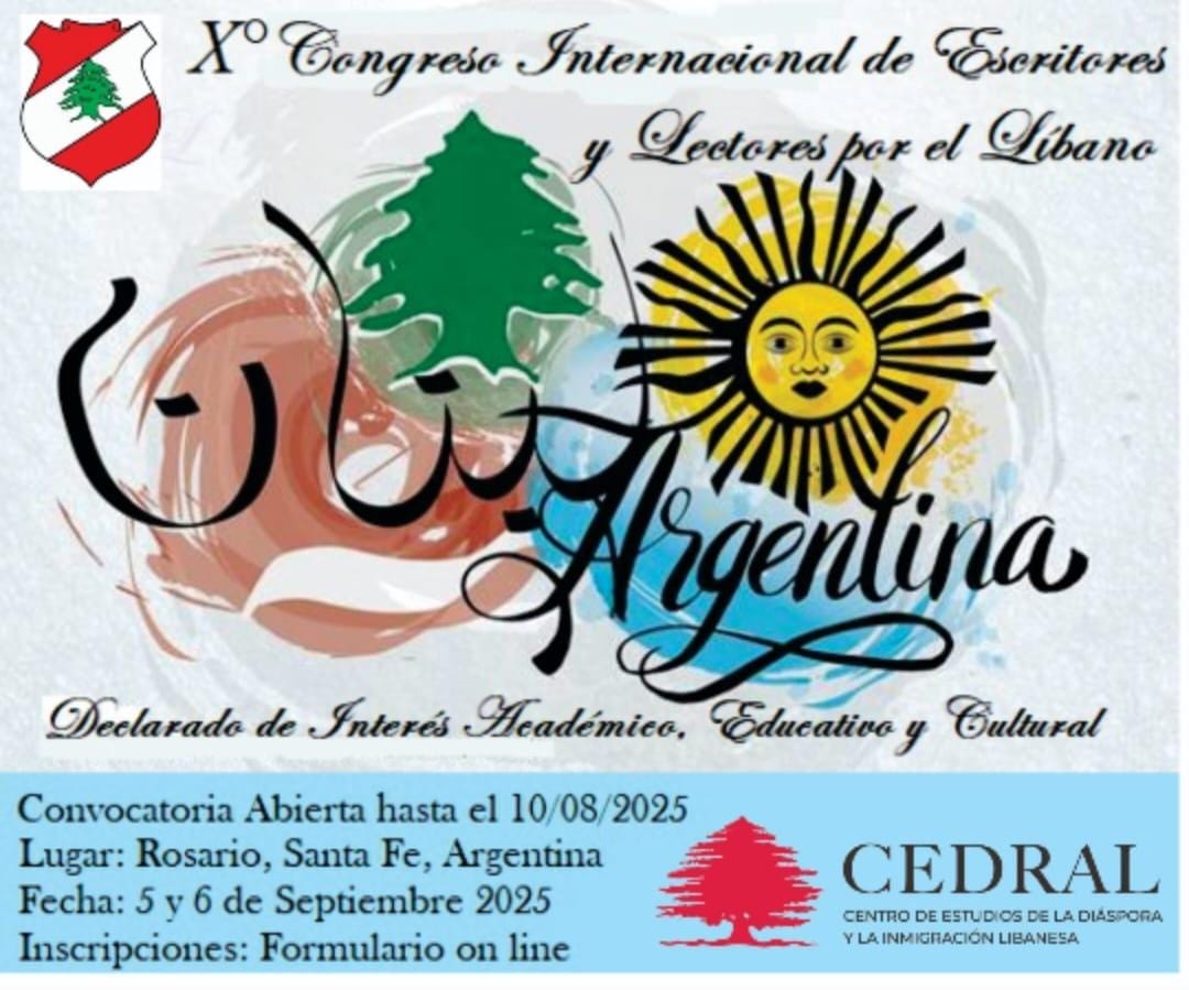 ¡X Congreso Internacional de Escritores y Lectores por el Líbano!: se realizó en la Universidad Nacional de Rosario (UNR), Santa Fe. 