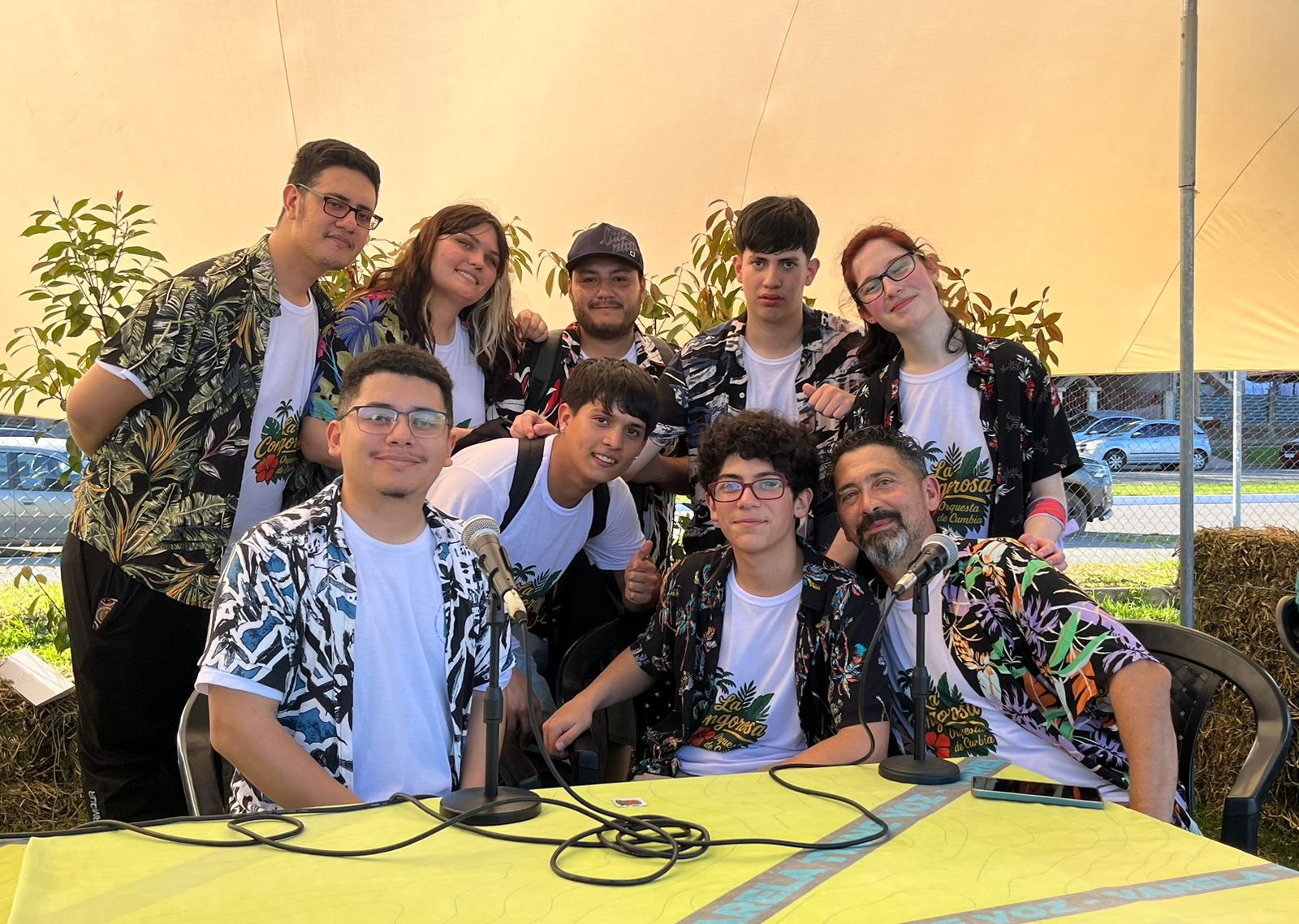 La Orquesta de Cumbia La Congorosa en la Fiesta de la Flor