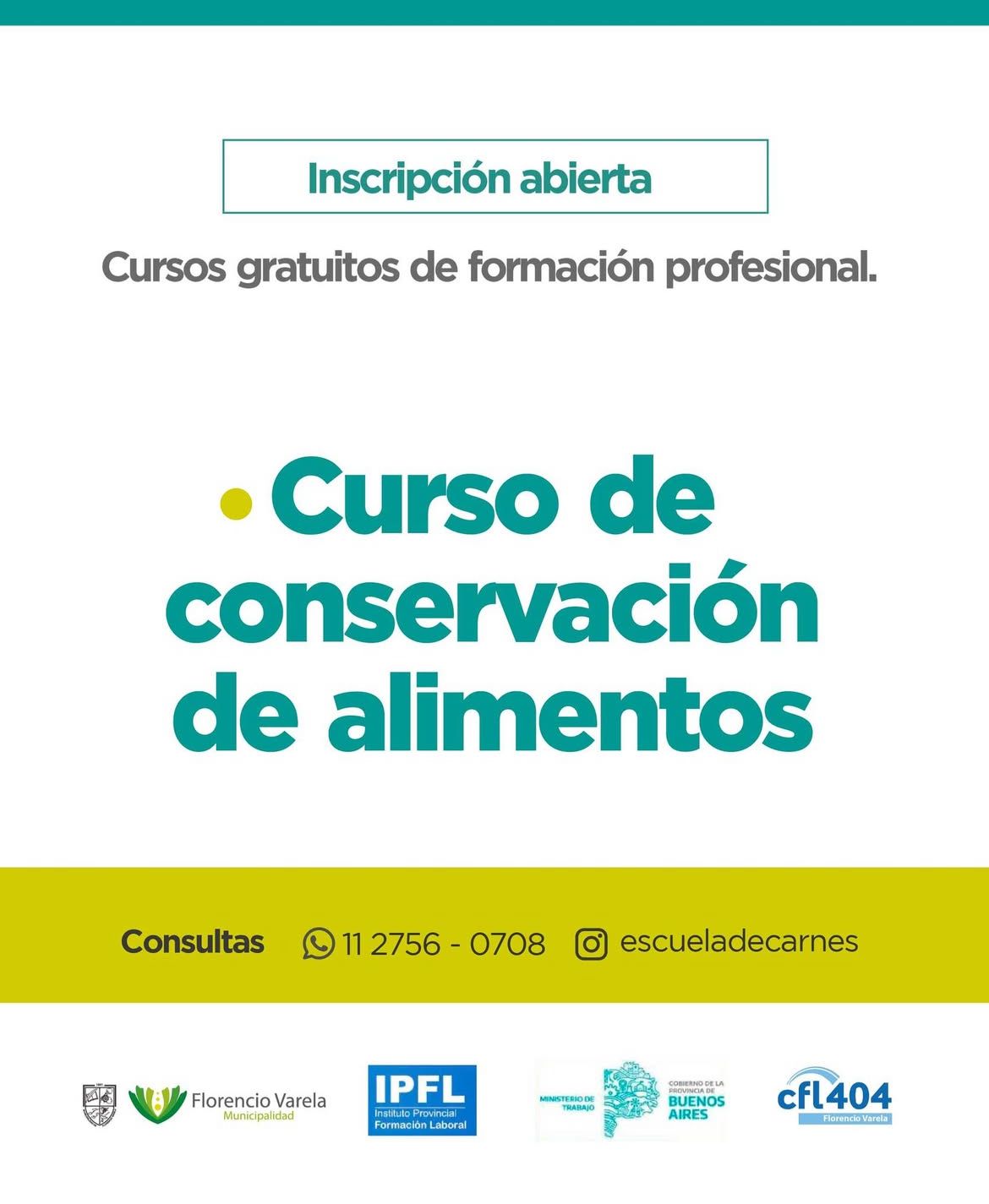 Curso de Conservación de alimentos