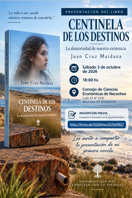 Juan Cruz Maidana presenta su primera novela histórica: "Centinela de los destinos"