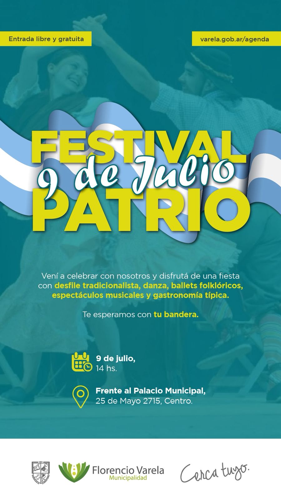 Estefanía Nieva: "Este 9 de Julio invitamos a la comunidad a conmemorar nuestra identidad con un Festival Patrio gratuito para celebrar en familia".