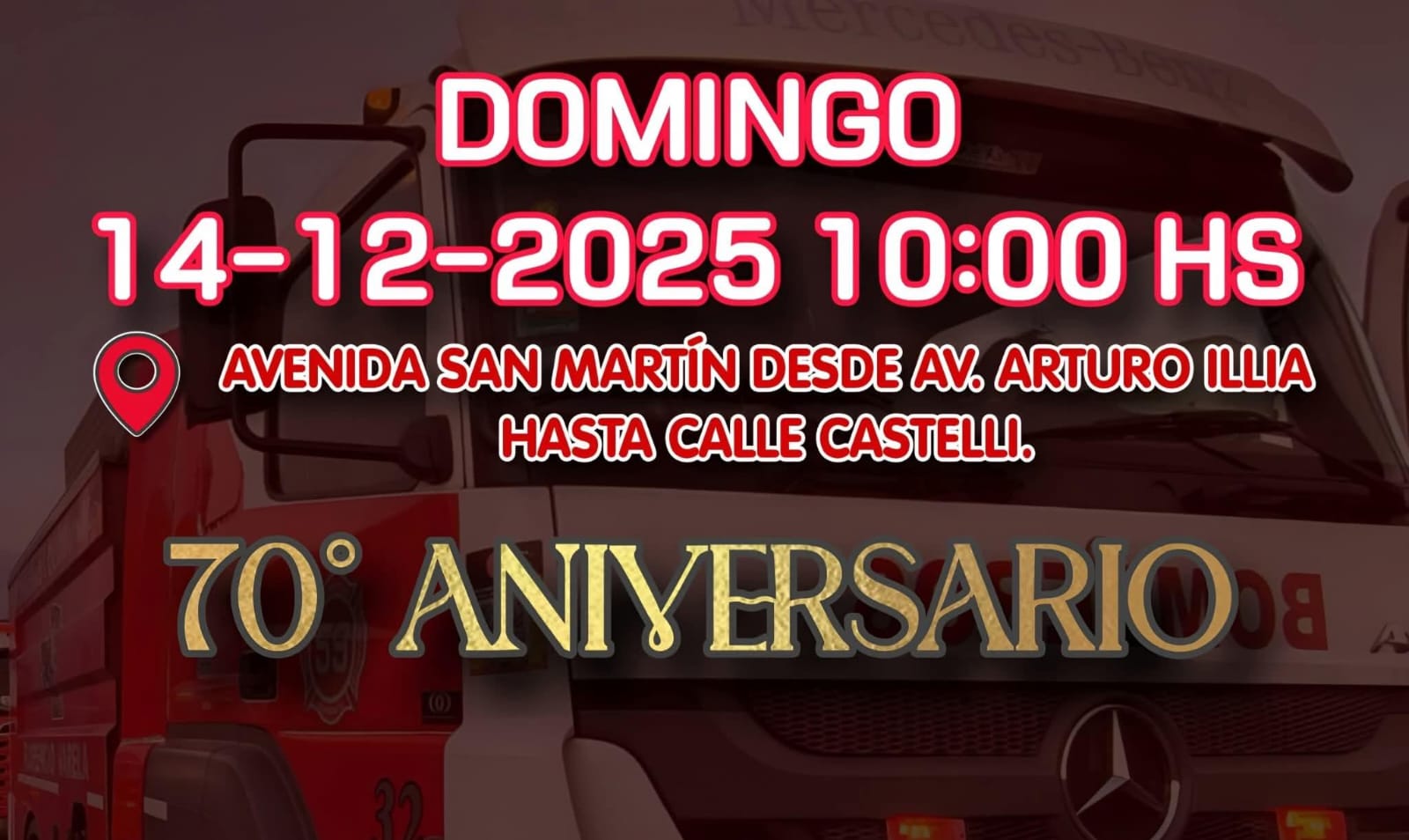 70° Aniversario de los Bomberos Voluntarios de Florencio Varela