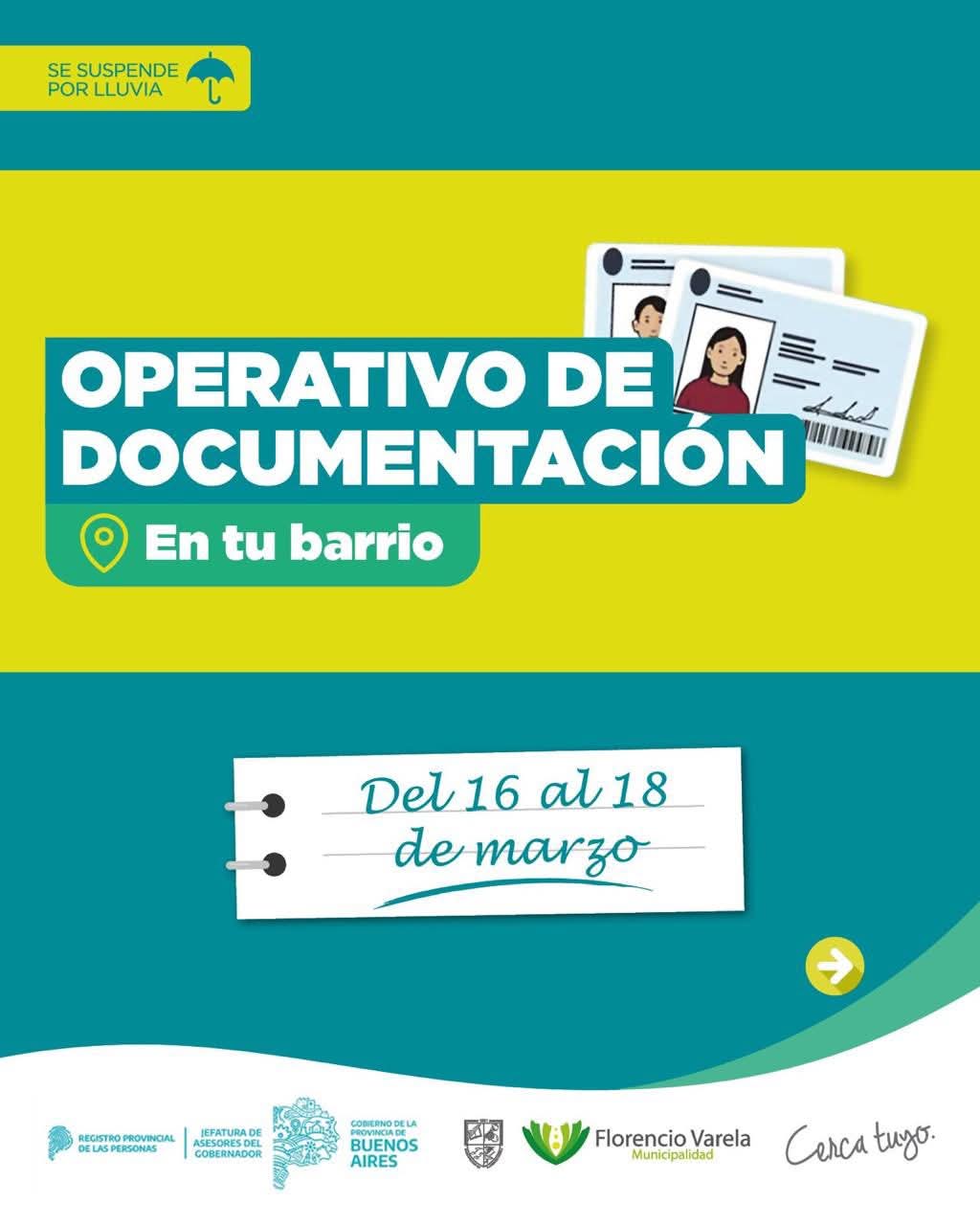 OPERATIVO DE DOCUMENTACIÓN EN TU BARRIO

