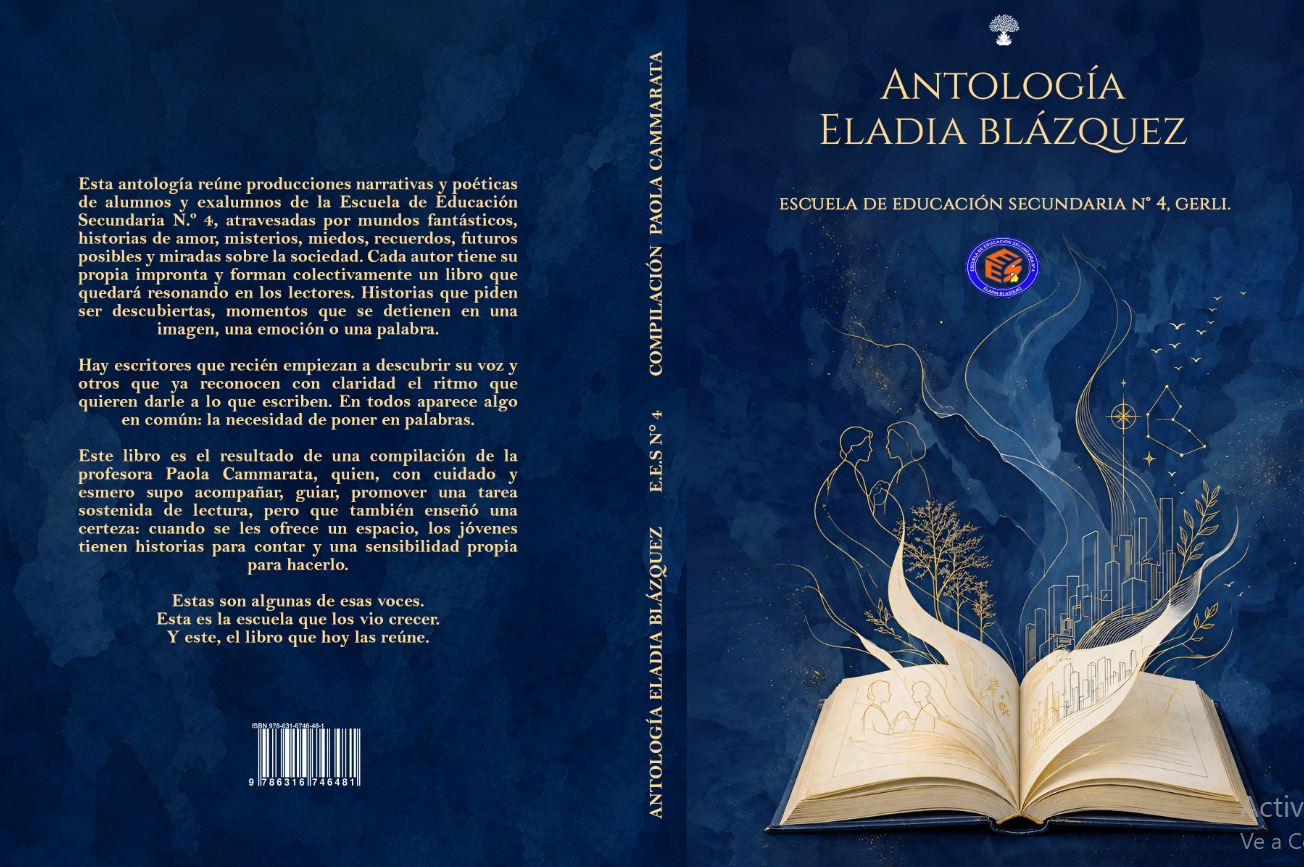 “Antología Eladia Blázquez”: reúne producciones literarias de 90 alumnos de Avellaneda