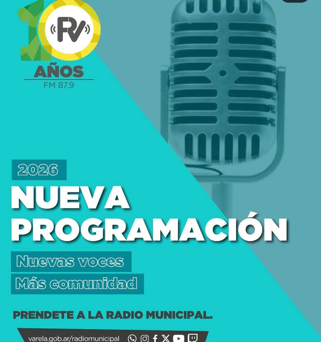 Nuevas voces más comunidad: la Radio Municipal lanza su programación 2026