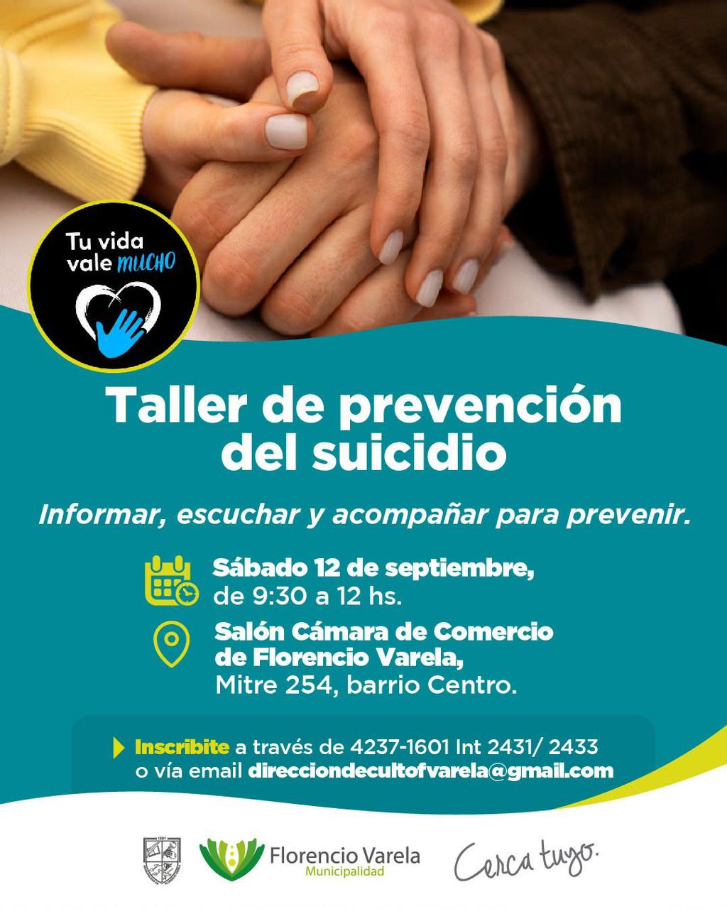 Masivo público en el Taller de Prevención del Suicidio