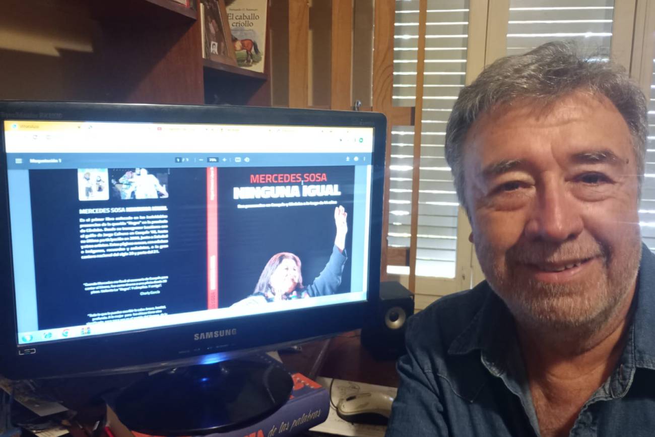 ¡El escritor Miguel Horacio López das Eiras nos presentó su libro: “Mercedes Sosa Ninguna Igual”!