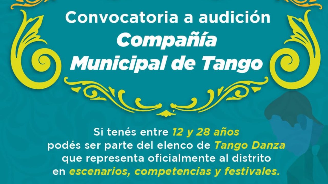 Somos Cultura I Actividades y convocatoria a audiciones para la Compañía Municipal de Tango