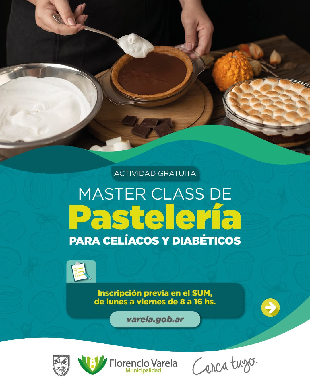 ¡Llega una nueva MASTER CLASS DE PASTELERÍA PARA CELÍACOS Y DIABÉTICOS!